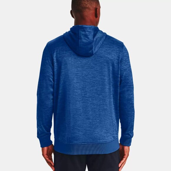 Under Armour Mens Armour Fleece Twist Hoodie 1360700-400 Blue/Black Size XXL NWT - Picture 2 of 4
